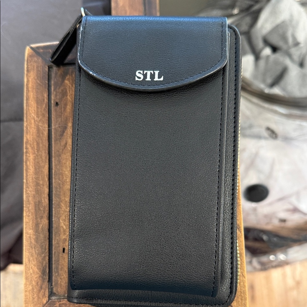 Black Leather Phone Holster